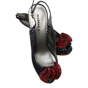 Madden Girl Peep Toe Sling Back Pumps